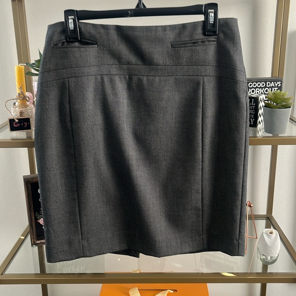 Express Herringbone suit skirt